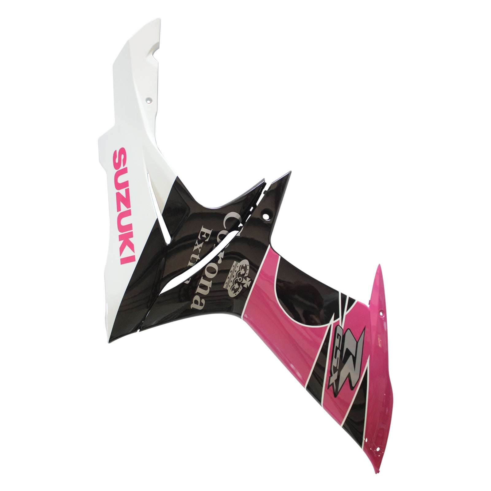 Amotopart Kit carena Suzuki GSXR 600/750 nero rosa bianco 2011-2024