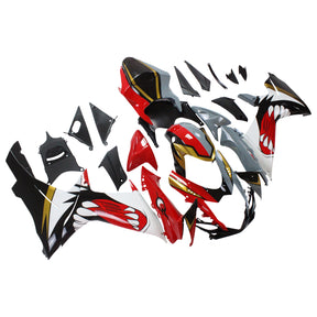 Amotopart Suzuki 2011-2024 GSXR 600/750 Red Gray Shark Fairing Kit