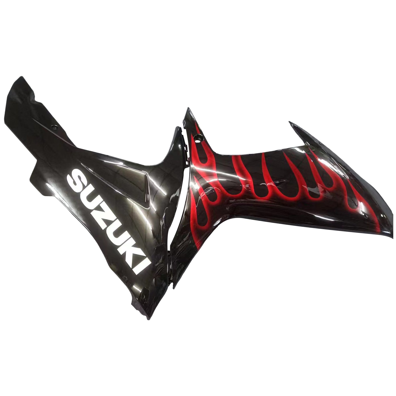 Amotopart Verkleidungssatz für Suzuki GSXR 600/750 2011–2024, Schwarz/Rot