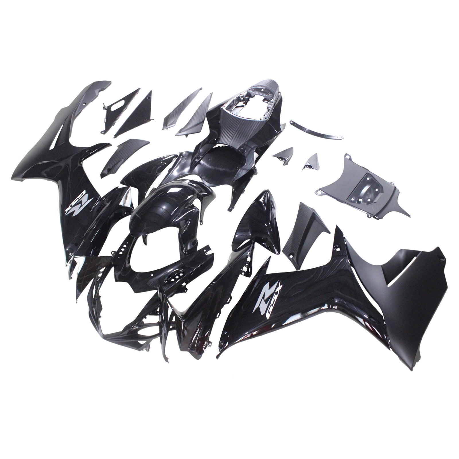 Amotopart Suzuki 2011-2024 GSXR 600/750 Black Fairing Kit