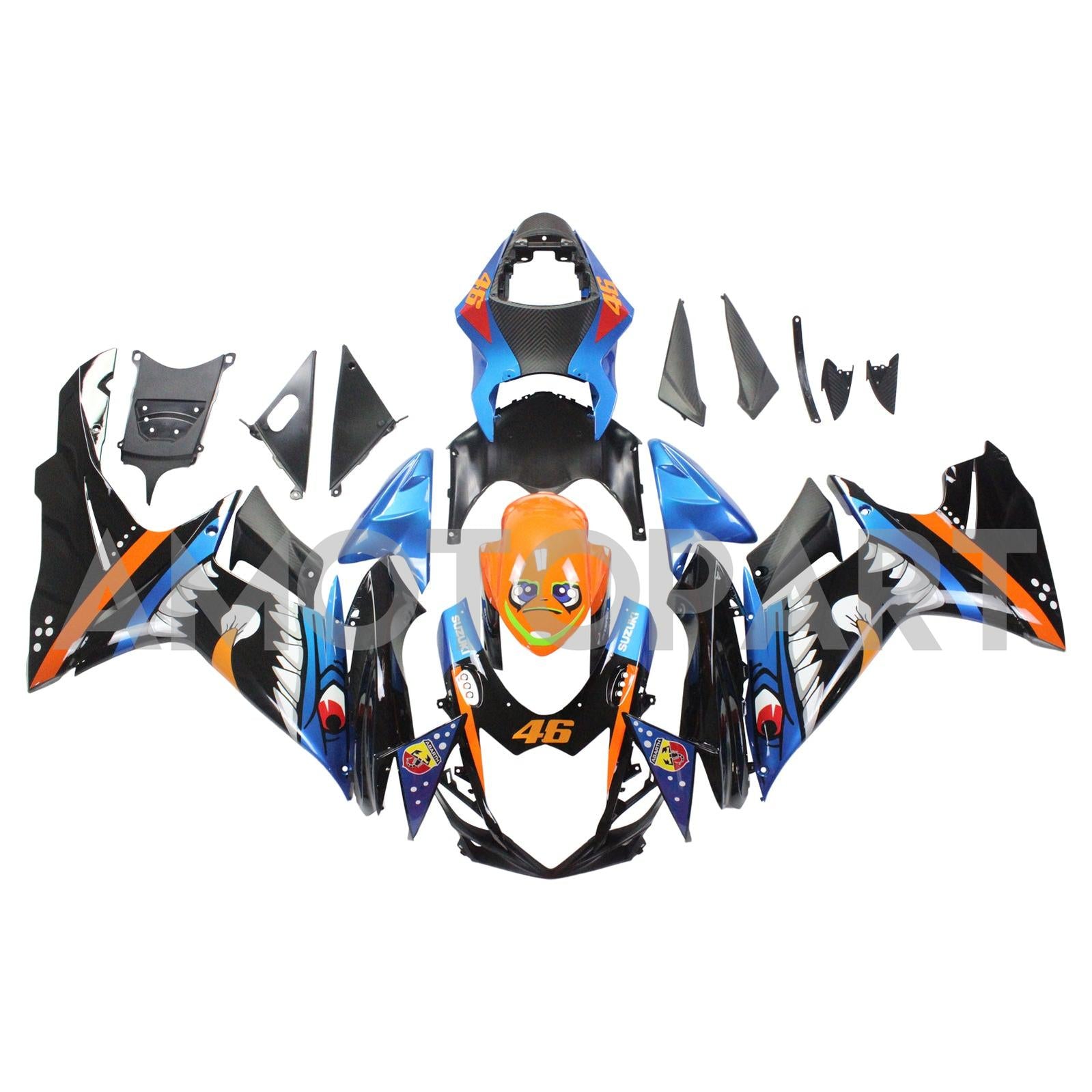 Amotopart 2011-2025 Suzuki GSXR 600/750 Fairing Kit Collection Two
