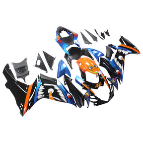 Amotopart Verkleidungssatz für Suzuki GSXR 600/750 (2011–2024), Cartoon-Haifisch