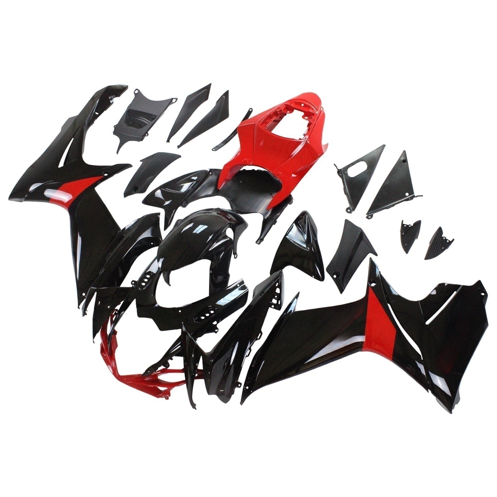 Amotopart Suzuki 2011-2025 GSXR 600/750 Red Black Fairing Kit