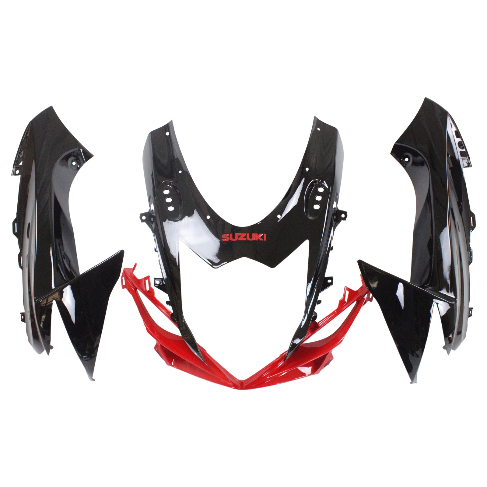 Amotopart Suzuki 2011-2024 GSXR 600/750 Red Black Fairing Kit