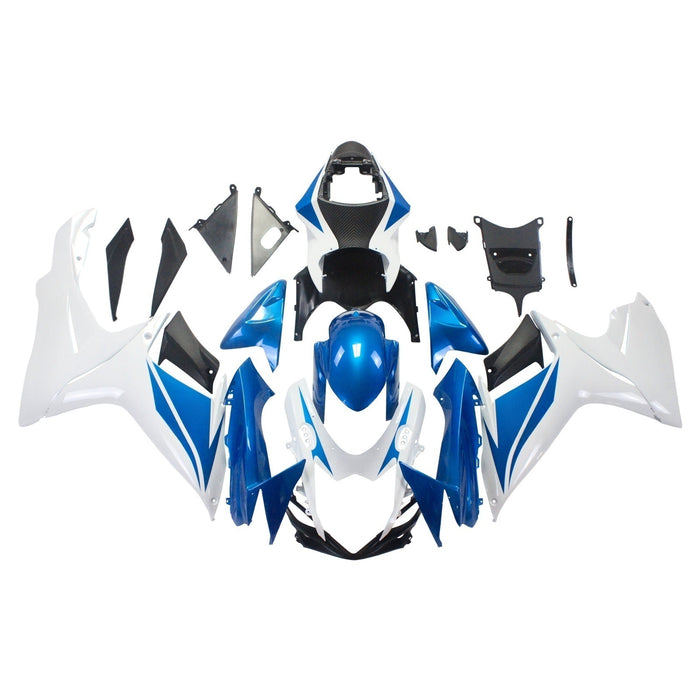 Amotopart Suzuki 2011-2026 GSXR 600/750 Blue White Fairing Kit