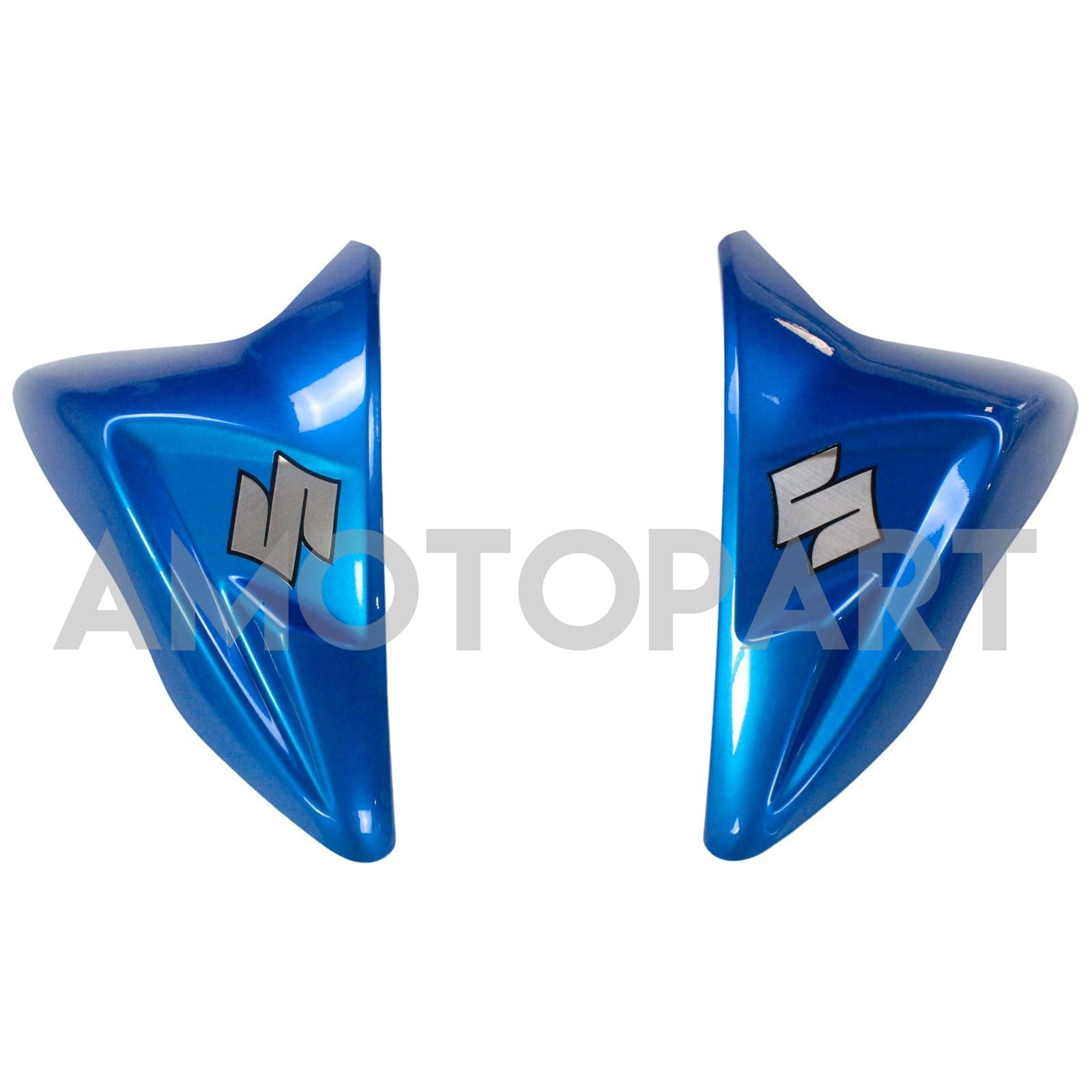Amotopart スズキ 2011-2024 GSXR 600/750 ブルー ホワイト フェアリング キット