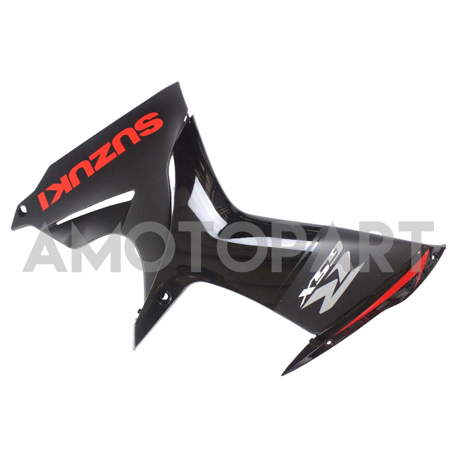 Amotopart Suzuki 2011-2025 GSXR 600/750 Black With Red Line Fairing Kit