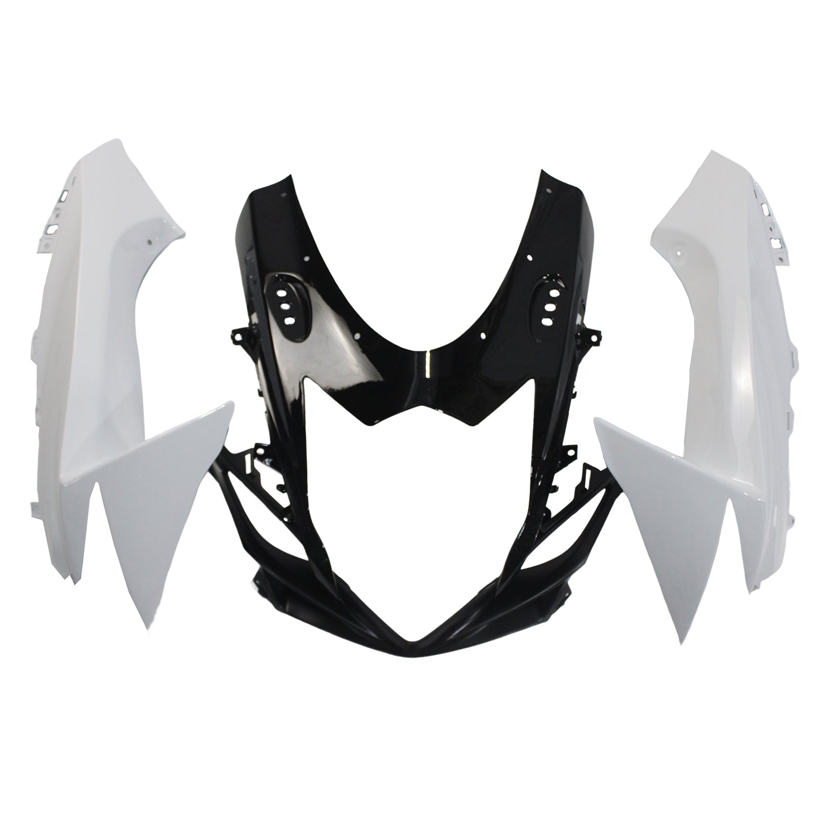 Amotopart スズキ 2011-2024 GSXR 600/750 ホワイト ブラック フェアリング キット