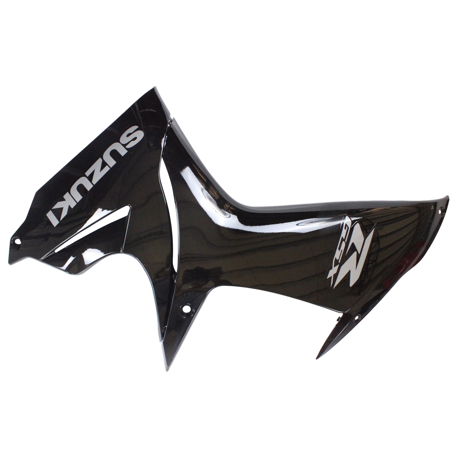 Amotopart Verkleidungssatz für Suzuki GSXR 600/750 2011–2024, Schwarz mit weißem Logo