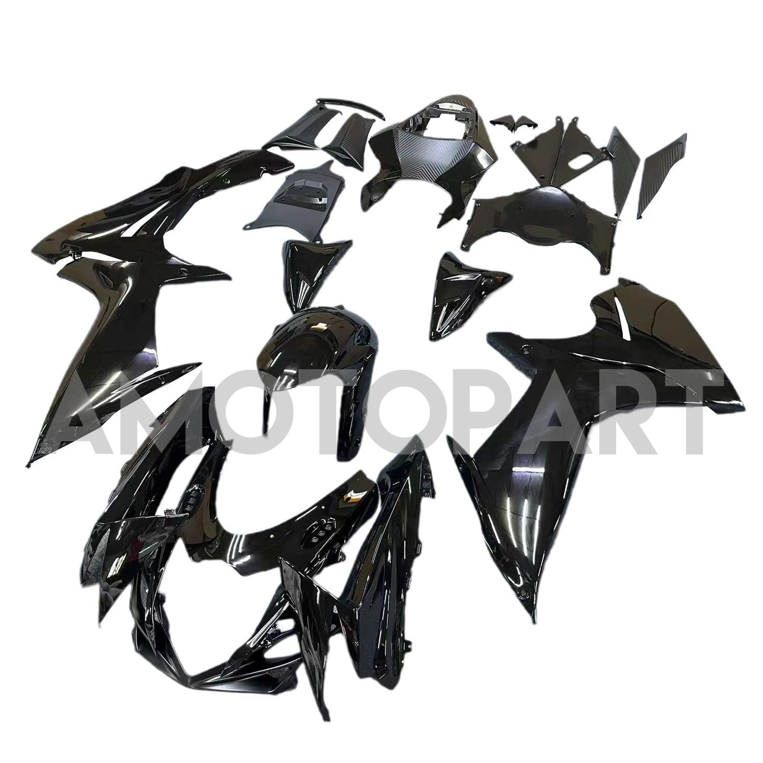 Amotopart Suzuki 2011-2025 GSXR 600/750 Gloss Black Fairing Kit
