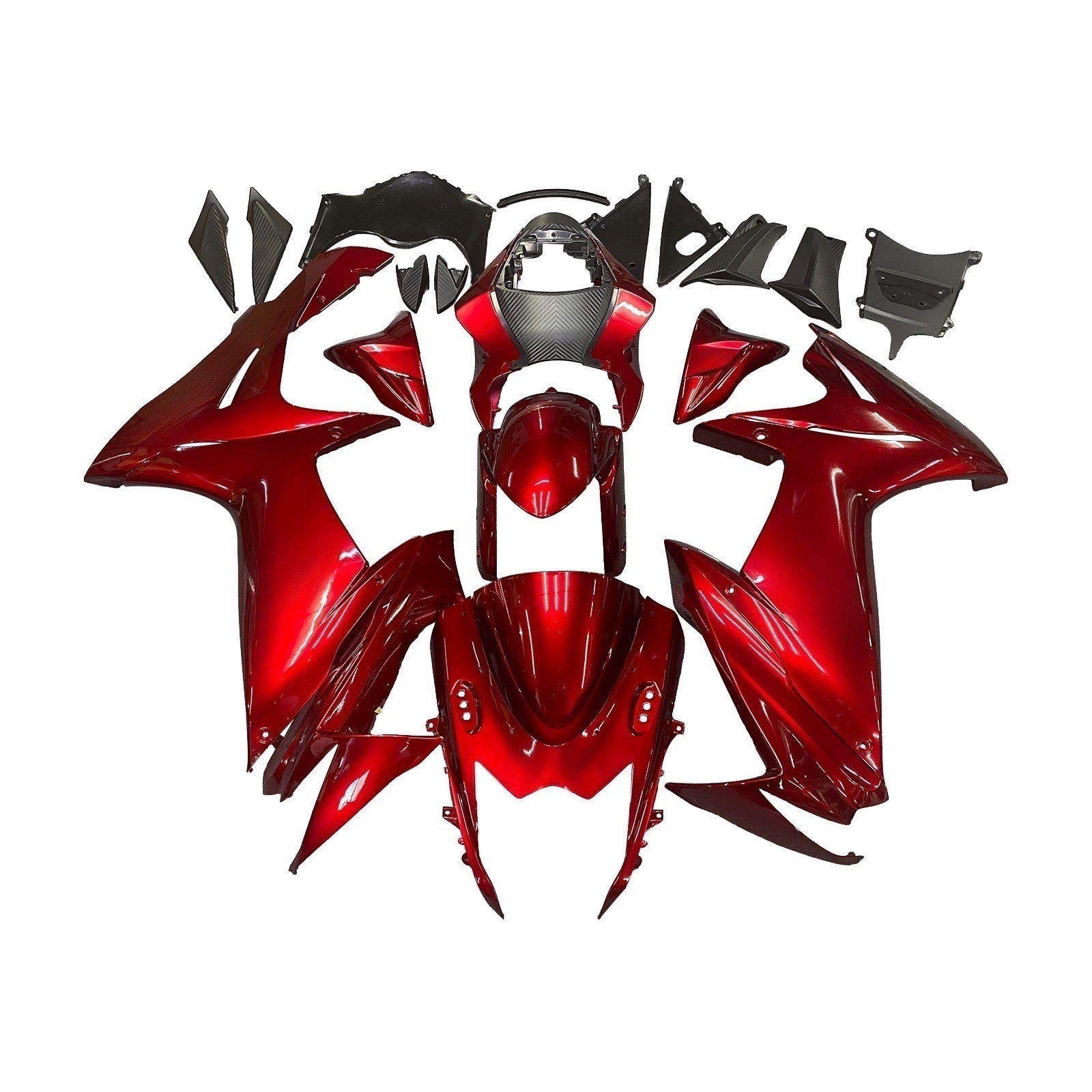 Amotopart スズキ 2011-2024 GSXR 600/750 レッド フェアリング キット