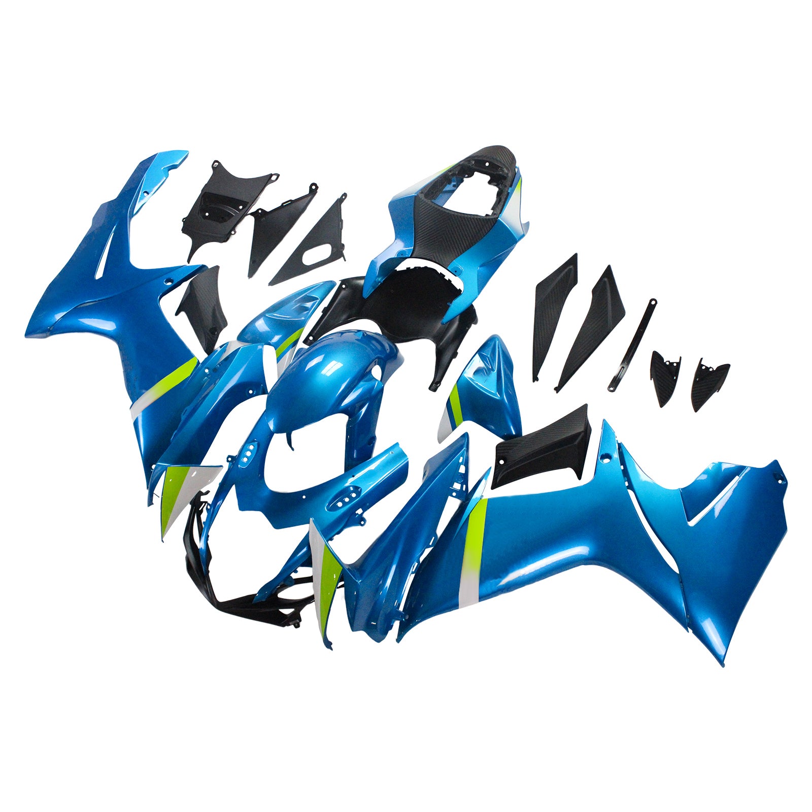 Amotopart スズキ 2011-2024 GSXR 600/750 グロスブルー フェアリングキット