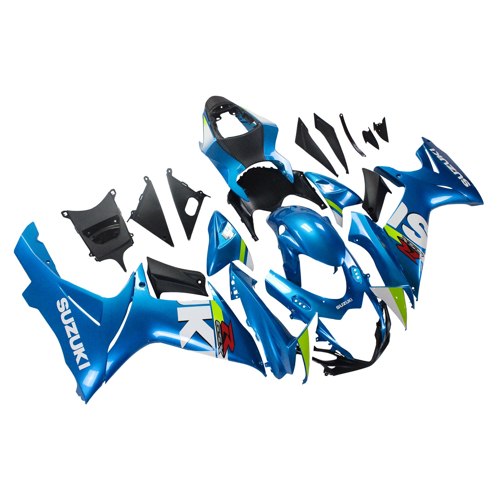 Amotopart Suzuki 2011-2024 GSXR 600/750 Gloss Blue Fairing Kit