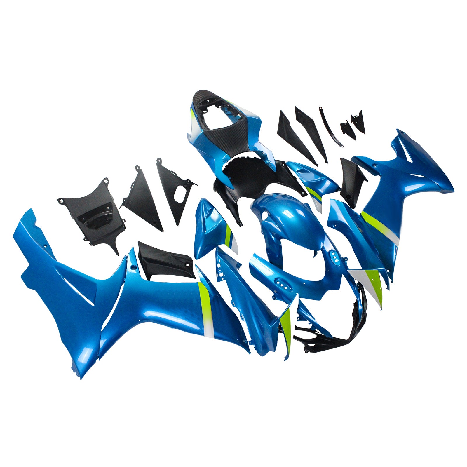 Amotopart スズキ 2011-2024 GSXR 600/750 グロスブルー フェアリングキット