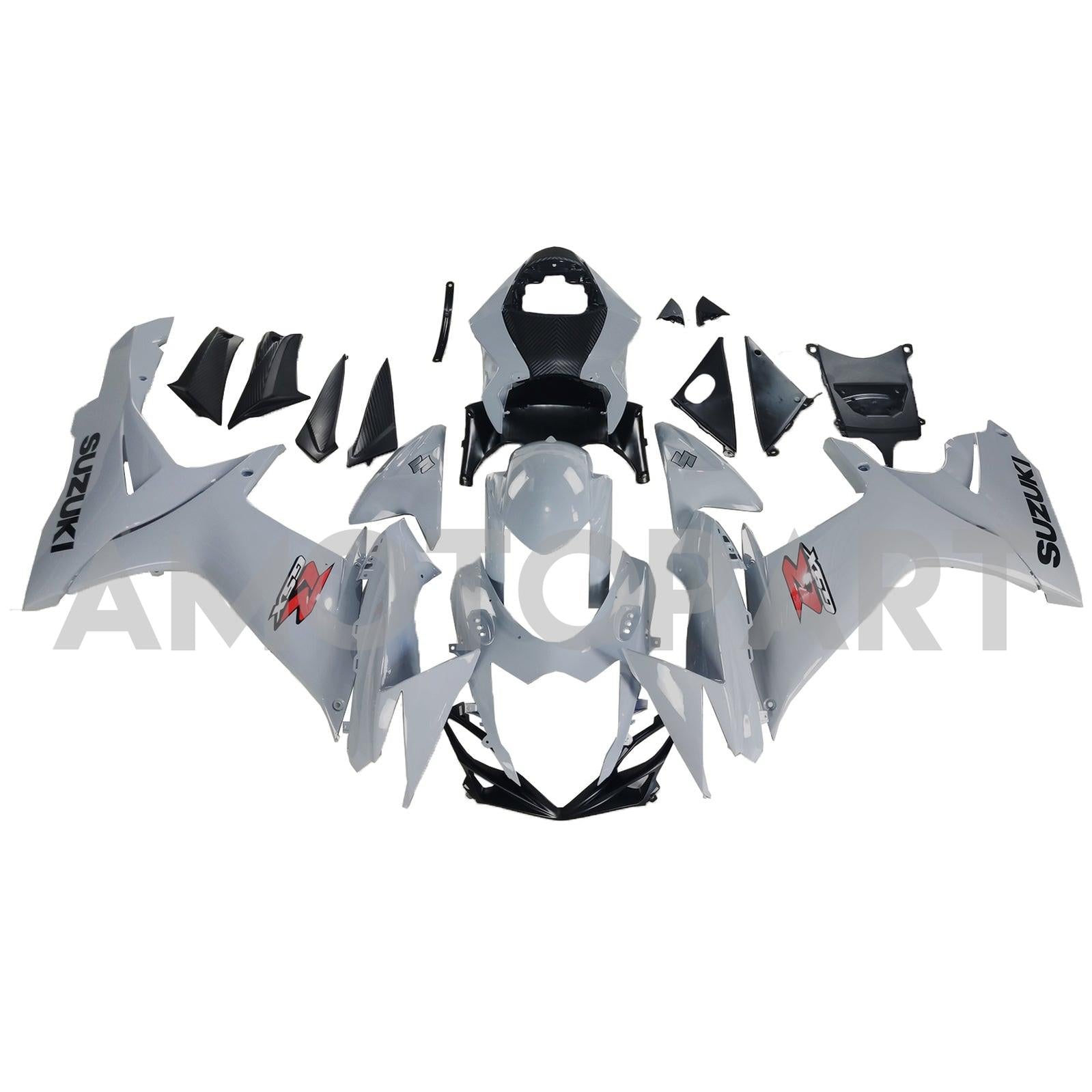 Amotopart Suzuki 2011-2025 GSXR 600/750 Gray Fairing Kit