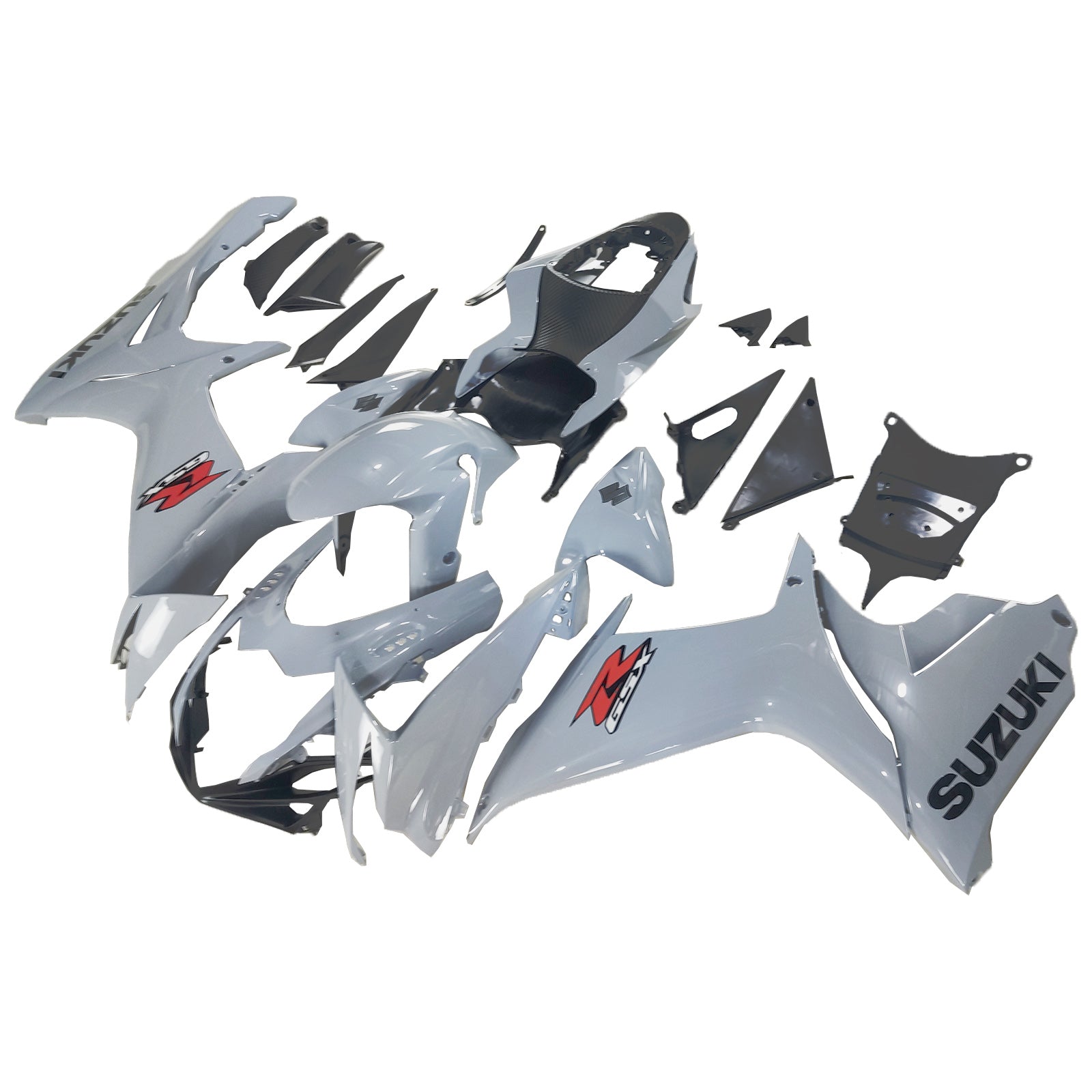 Amotopart Suzuki 2011-2024 GSXR 600/750 Gray Fairing Kit