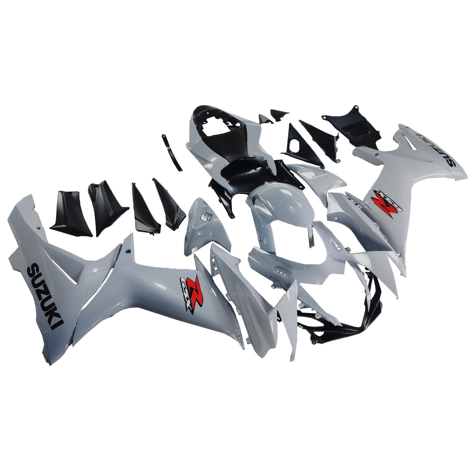 Amotopart Suzuki 2011-2024 GSXR 600/750 Gray Fairing Kit