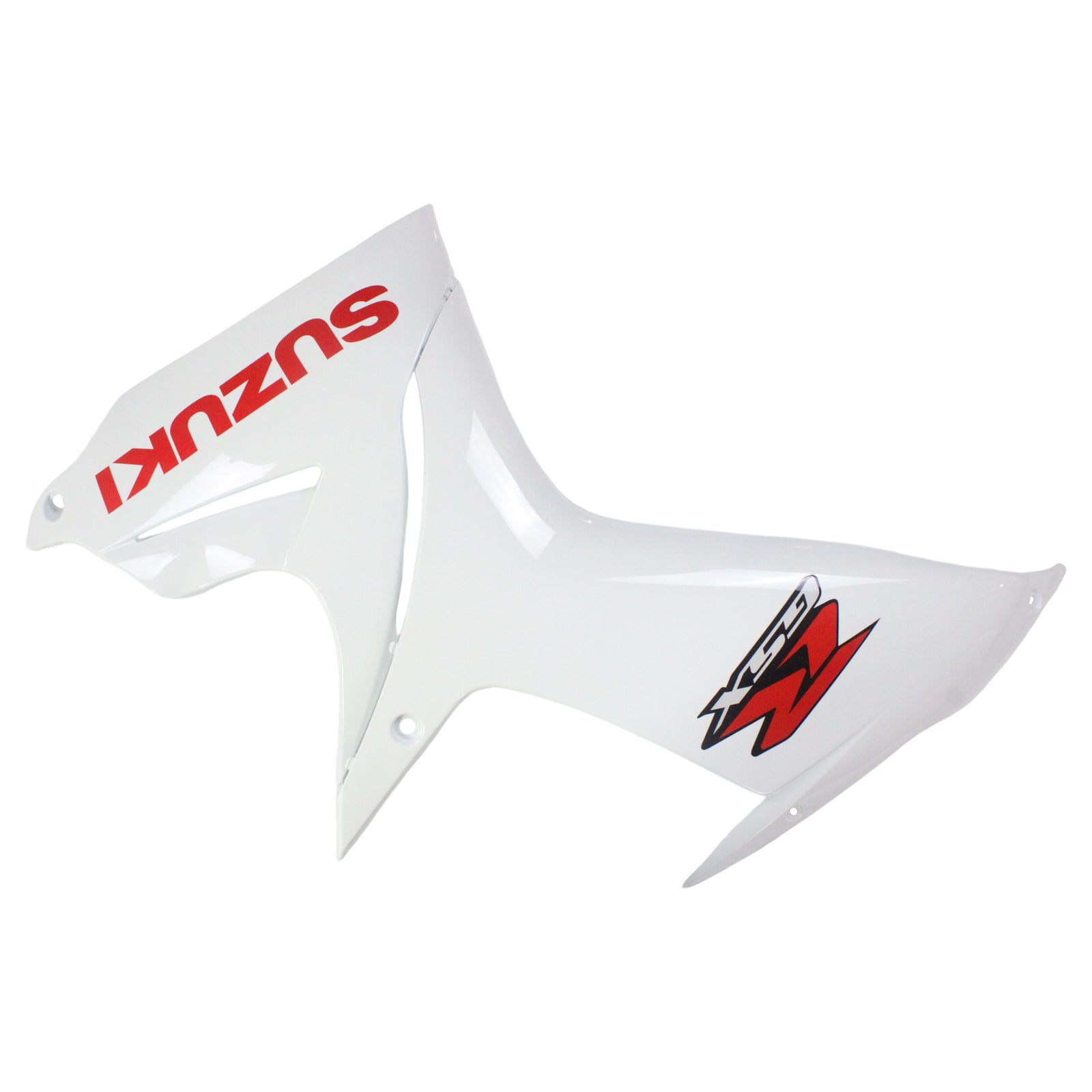 Amotopart Suzuki 2011-2024  GSXR 600/750 White With Red Logo Fairing Kit