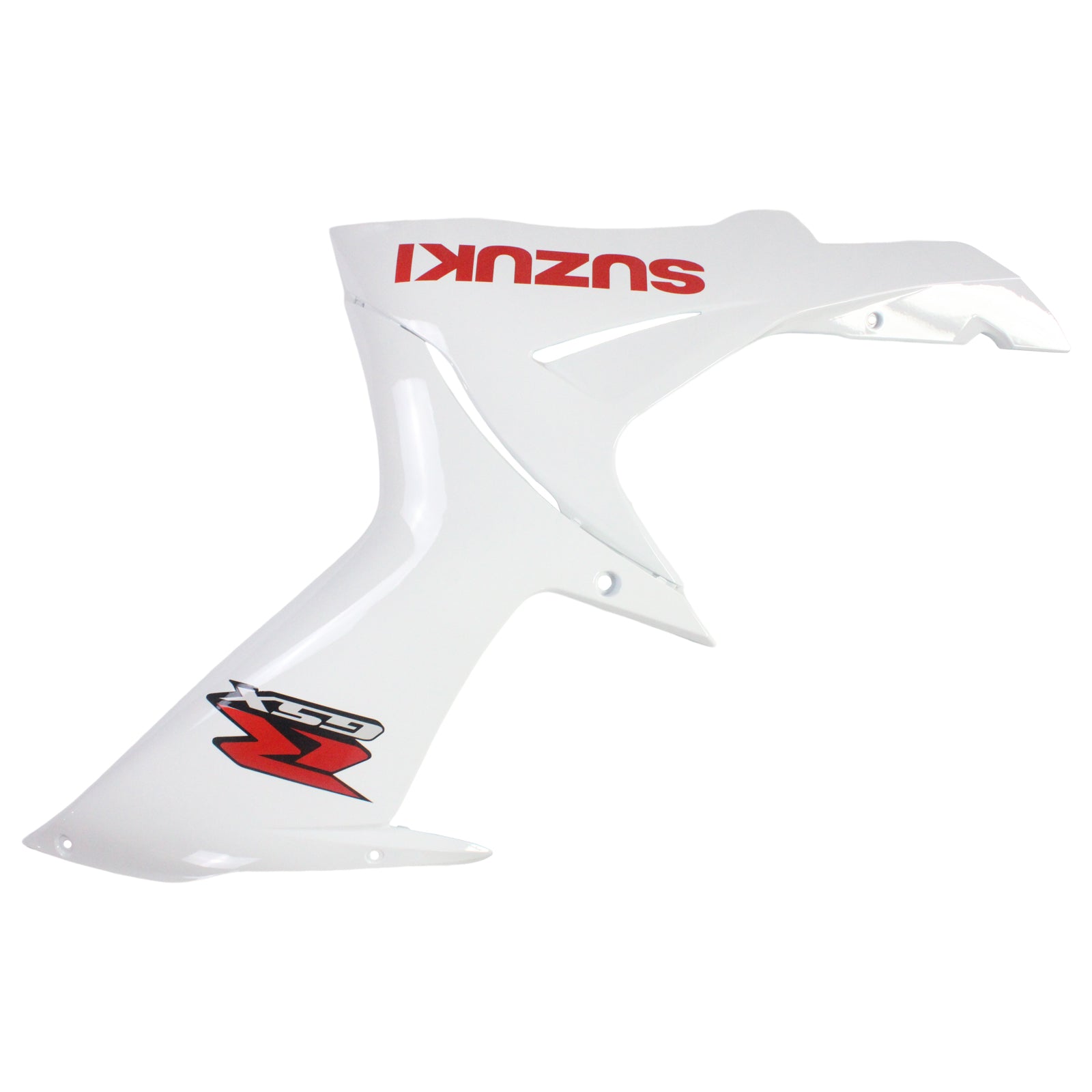 Amotopart Suzuki 2011-2024  GSXR 600/750 White With Red Logo Fairing Kit