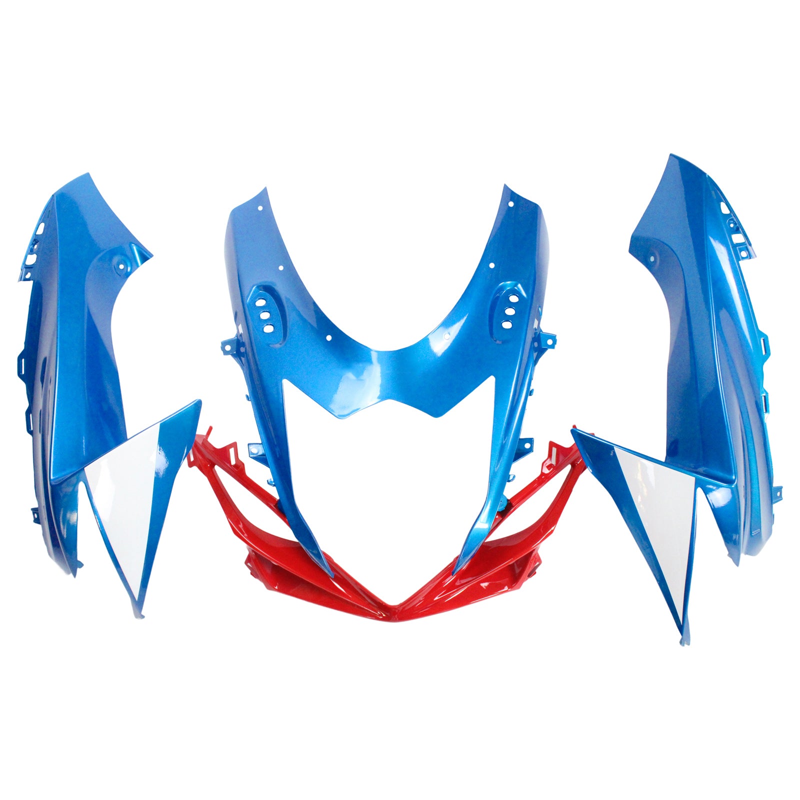 Amotopart Suzuki 2011-2025 GSXR 600/750 Blue White Red Fairing Kit