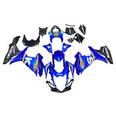 Amotopart 2011-2024 GSXR 600/750 Suzuki Blue with Yellow Accent Fairing Kit