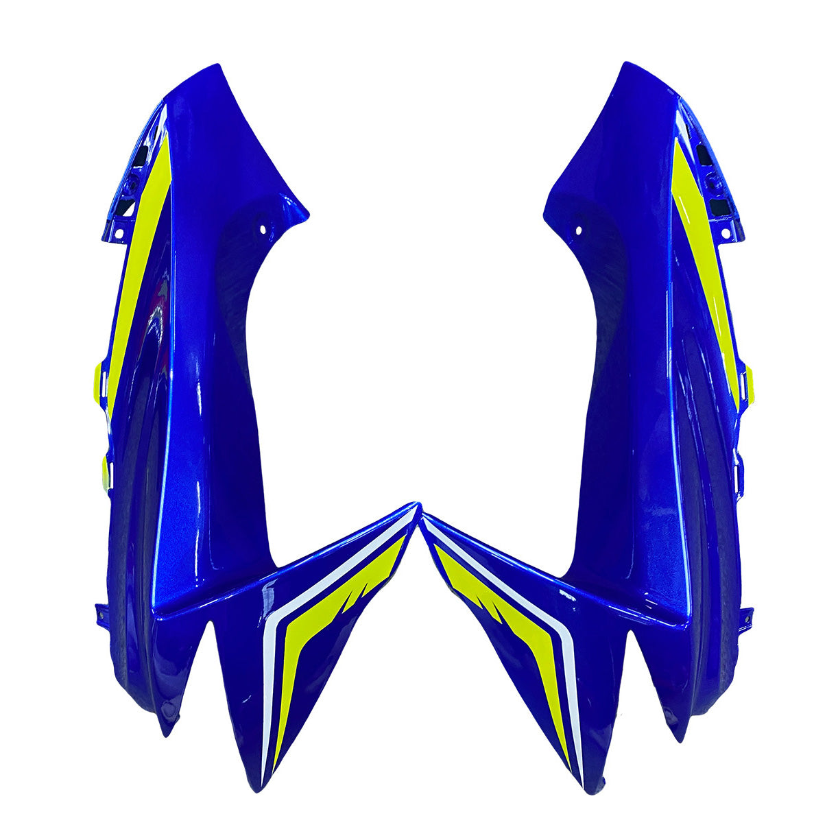 Amotopart 2011-2024 GSXR 600/750 Suzuki Blue with Yellow Accent Fairing Kit