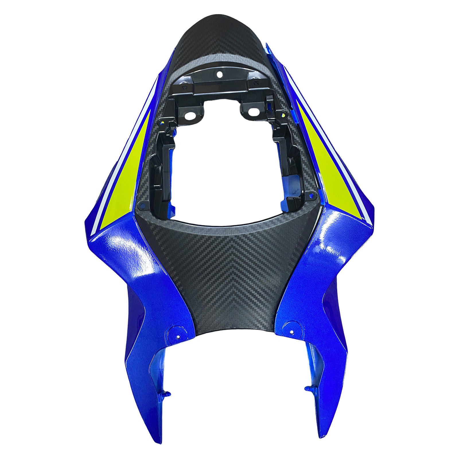 Amotopart 2011-2024 GSXR 600/750 Suzuki Blue with Yellow Accent Fairing Kit