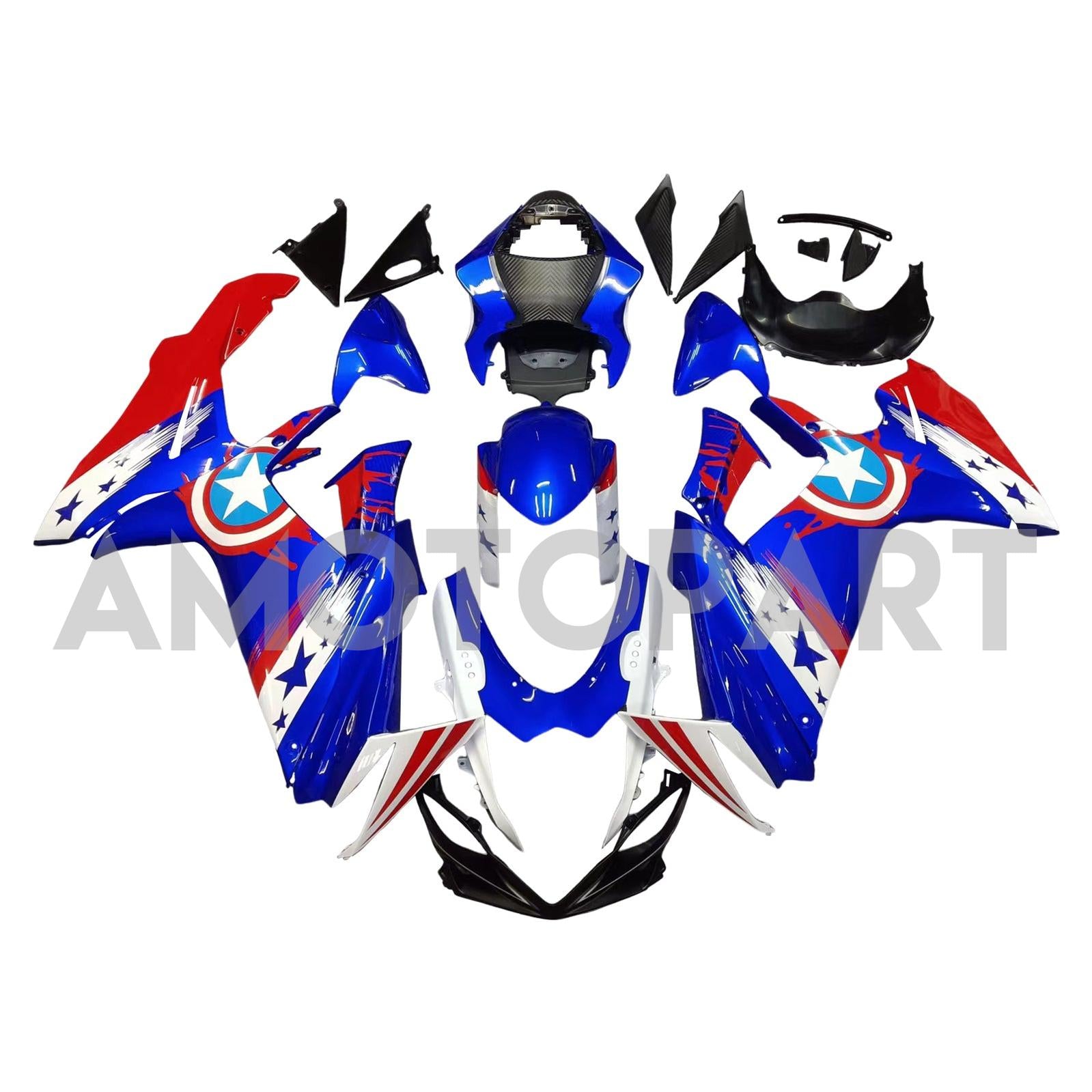 Amotopart 2011-2025 Suzuki GSXR 600/750 Fairing Kit Collection One