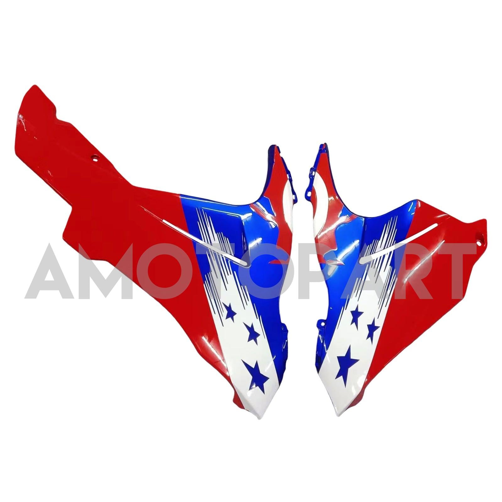 Amotopart 2011-2025 GSXR 600/750 Suzuki Blau&Rotes Captain America Verkleidungsset
