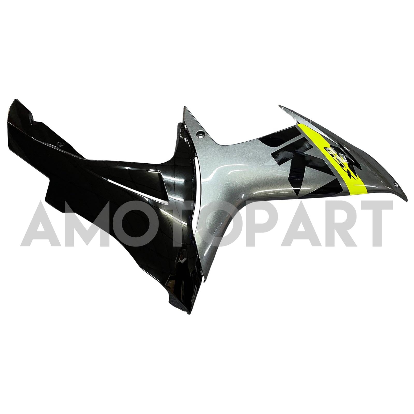 Amotopart 2011-2025 GSXR 600/750 Suzuki Gloss Grey&Yellow Fairing Kit
