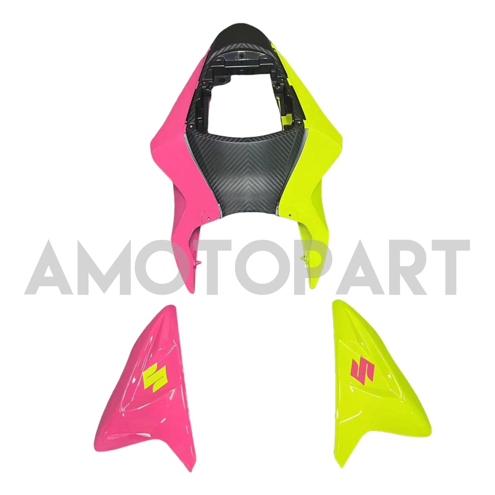 Amotopart 2011-2025 GSXR 600/750 Suzuki halb rosa halbe Gelbverkleidung Kit