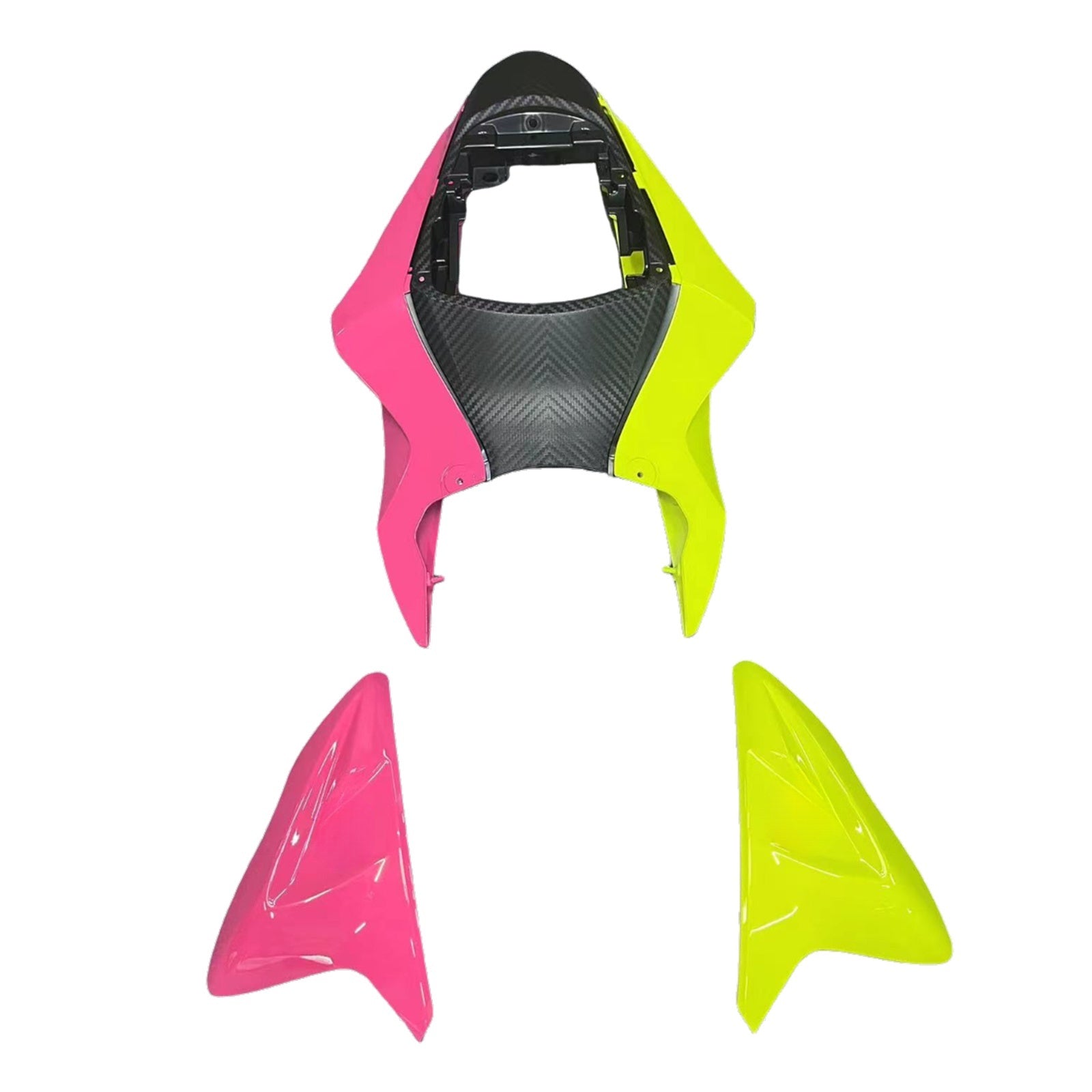 Amotopart 2011-2025 GSXR 600/750 Suzuki Half Pink Half Yellow Fairing Kit