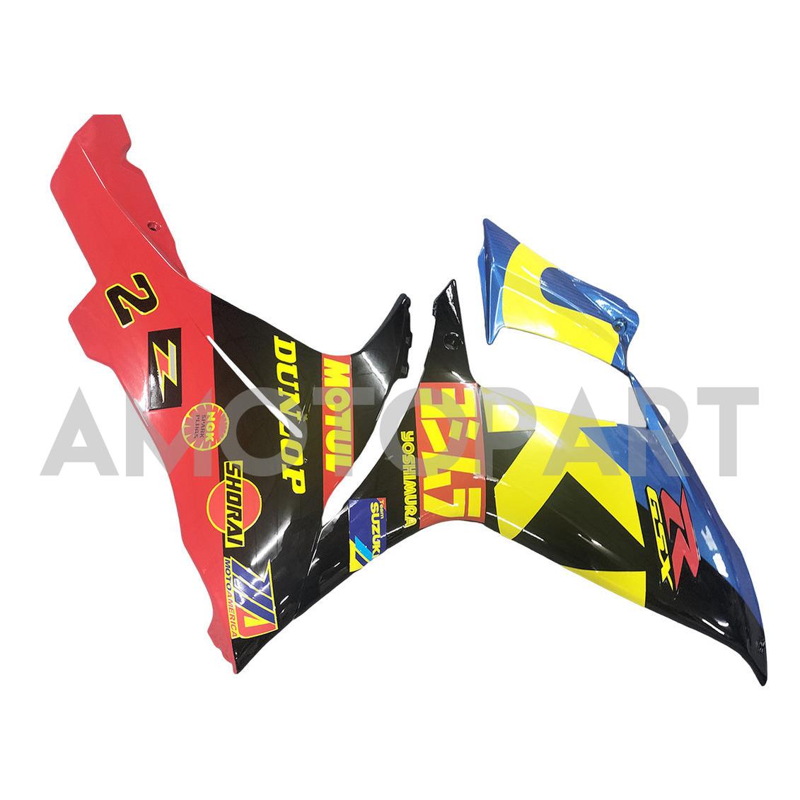 Amotopart 2011-2025 GSXR 600/750 Suzuki Gloss Blue&Yellow Fairing Kit
