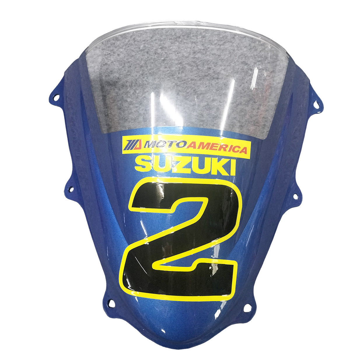 Amotopart 2011-2024 GSXR 600/750 Suzuki Kit carena blu e giallo lucido