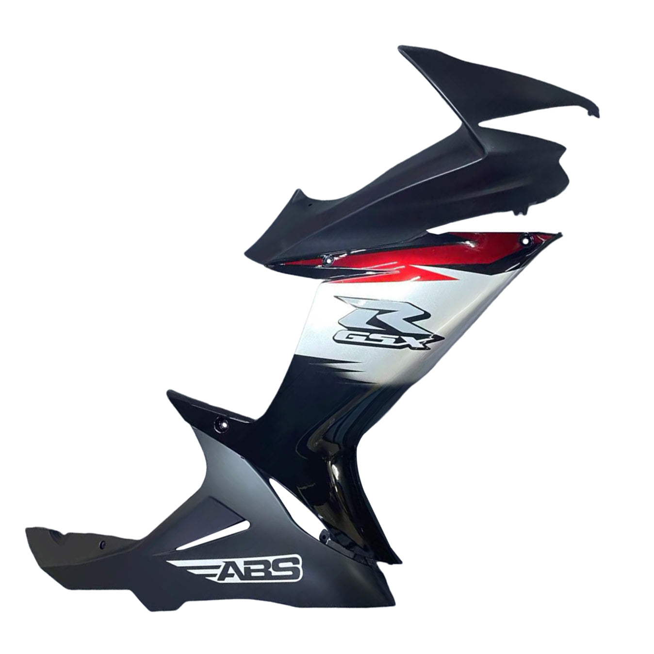 Kit de carenagem Amotopart 2011-2026 GSXR 600/750 Suzuki preto com detalhes em vermelho