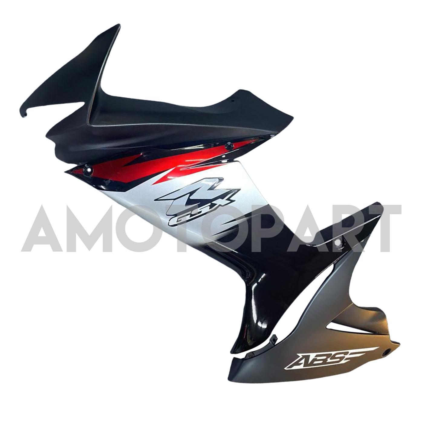 Amotopart 2011-2025 GSXR 600/750 Suzuki Black with Red Accents Fairing Kit