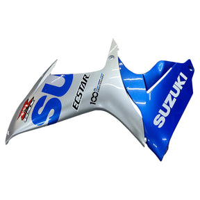 Amotopart 2011-2024 GSXR 600/750 Suzuki Blue&Silver Fairing Kit