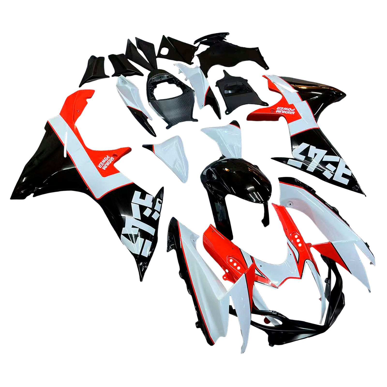 Amotopart 2011-2026 GSXR 600/750 Suzuki Red&Black Fairing Kit