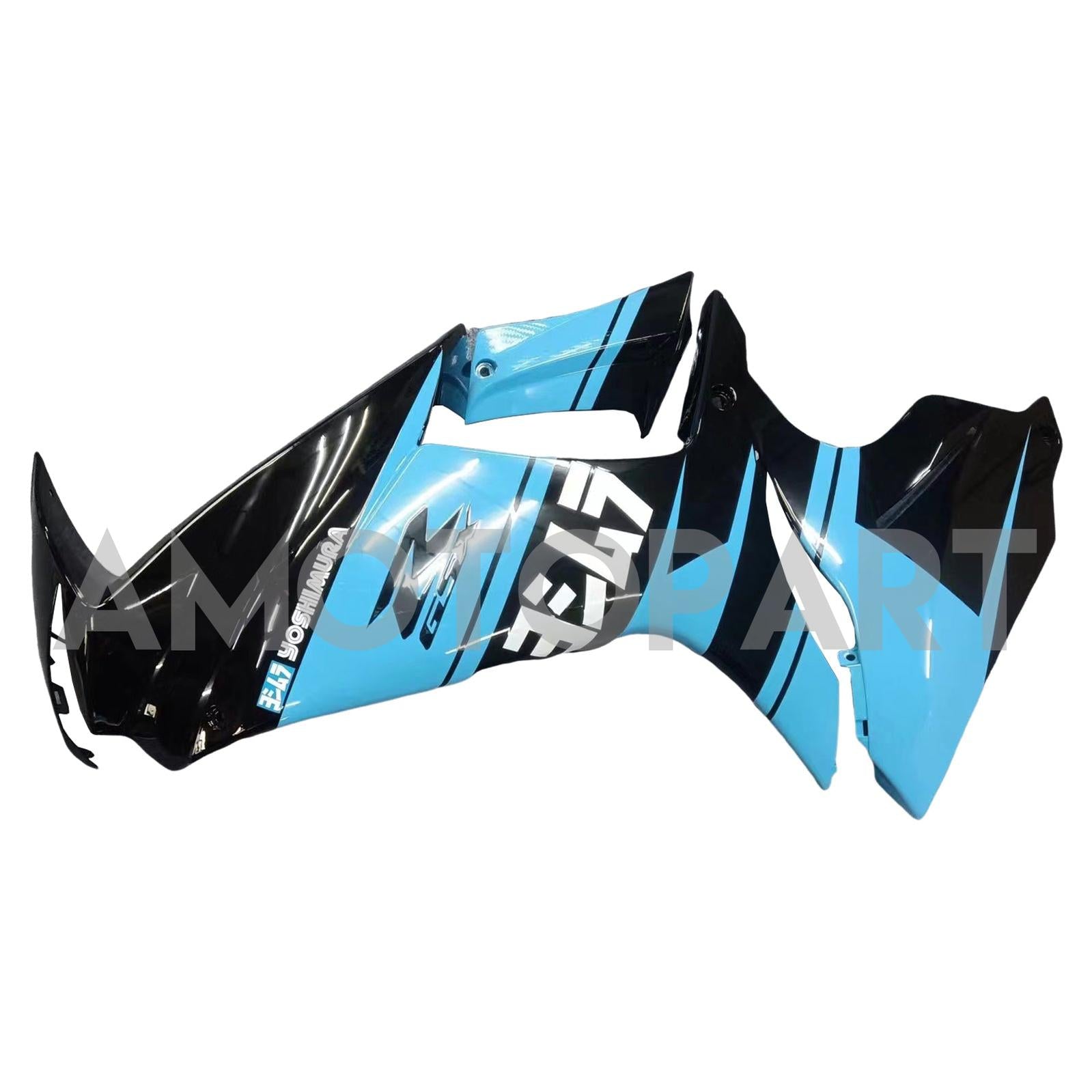 Amotopart 2011-2025 GSXR 600/750 Suzuki Gloss Blue&Black Style1 Fairing Kit