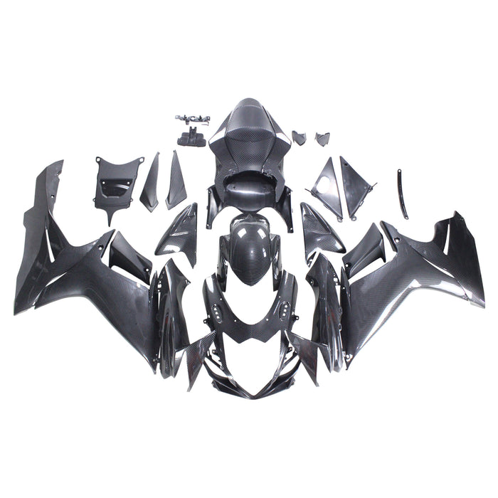 Amotopart 2011-2026 Suzuki GSXR 600/750 Carbon Fiber Black Fairing Kit