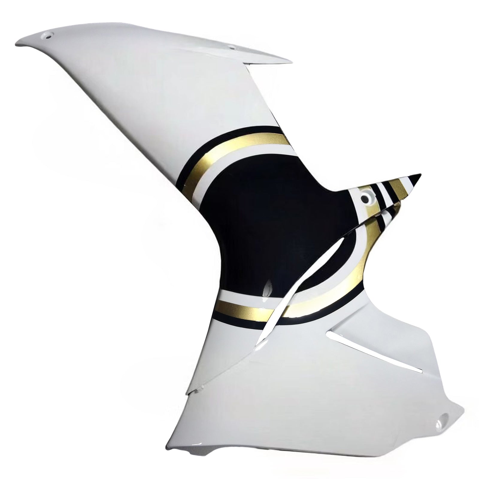 Amotopart 2011-2026 K11 GSXR 600/750 Suzuki White with Black Accenter Fairing Kit