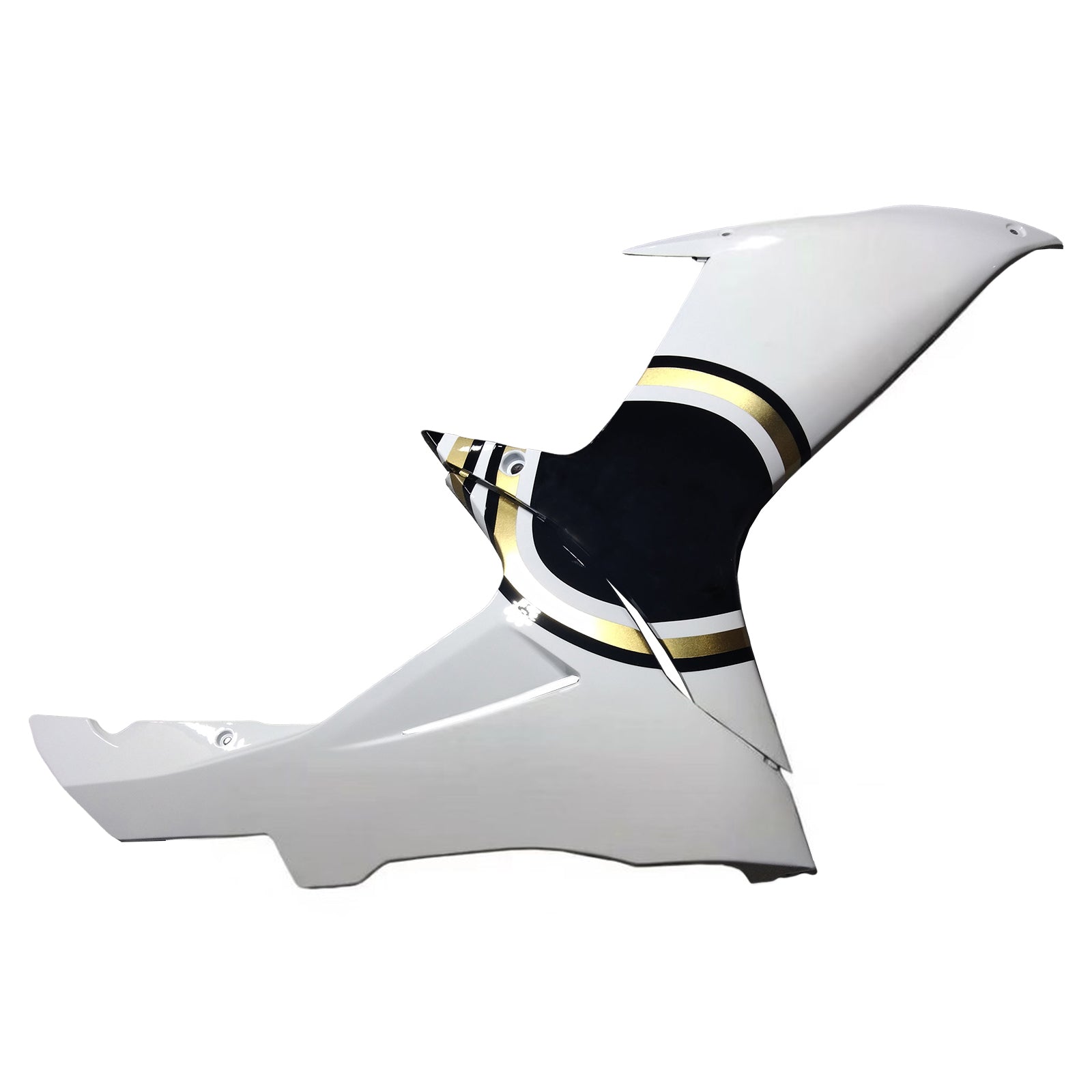 Amotopart 2011-2026 K11 GSXR 600/750 Suzuki White with Black Accenter Fairing Kit