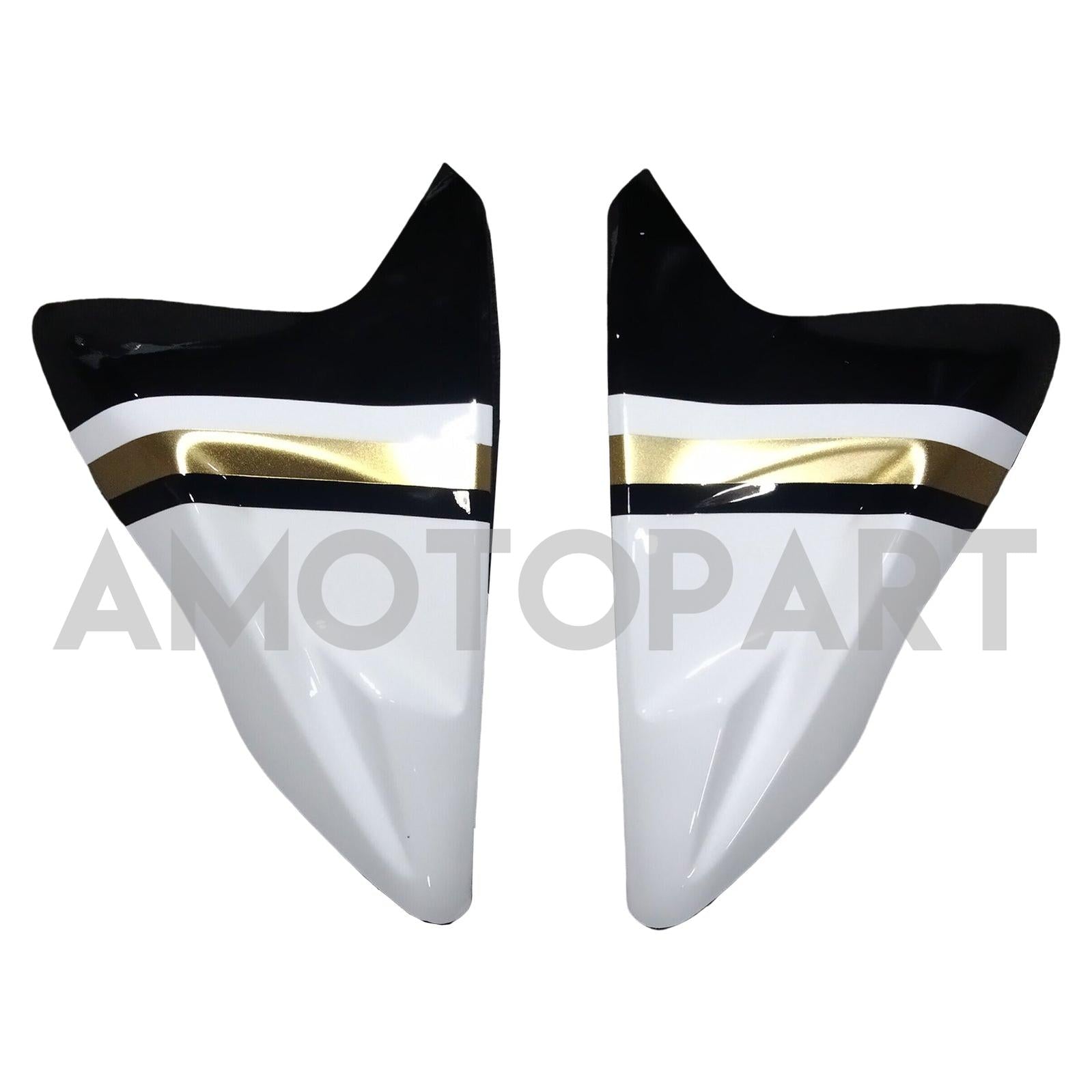 Amotopart 2011-2025 K11 GSXR 600/750 Suzuki White mit schwarzem Akzentverkleidungskit