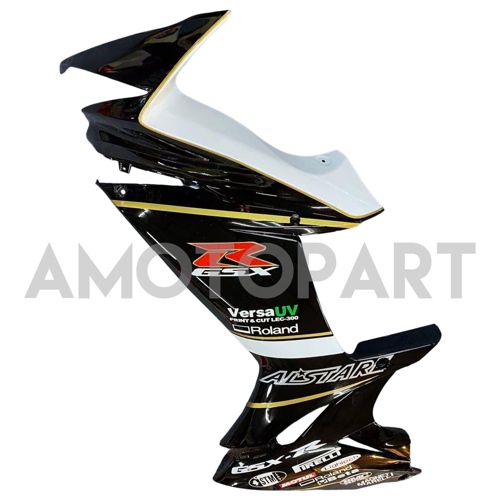 Amotopart 2011-2025 K11 GSXR 600/750 Suzuki Black&White Fairing Kit