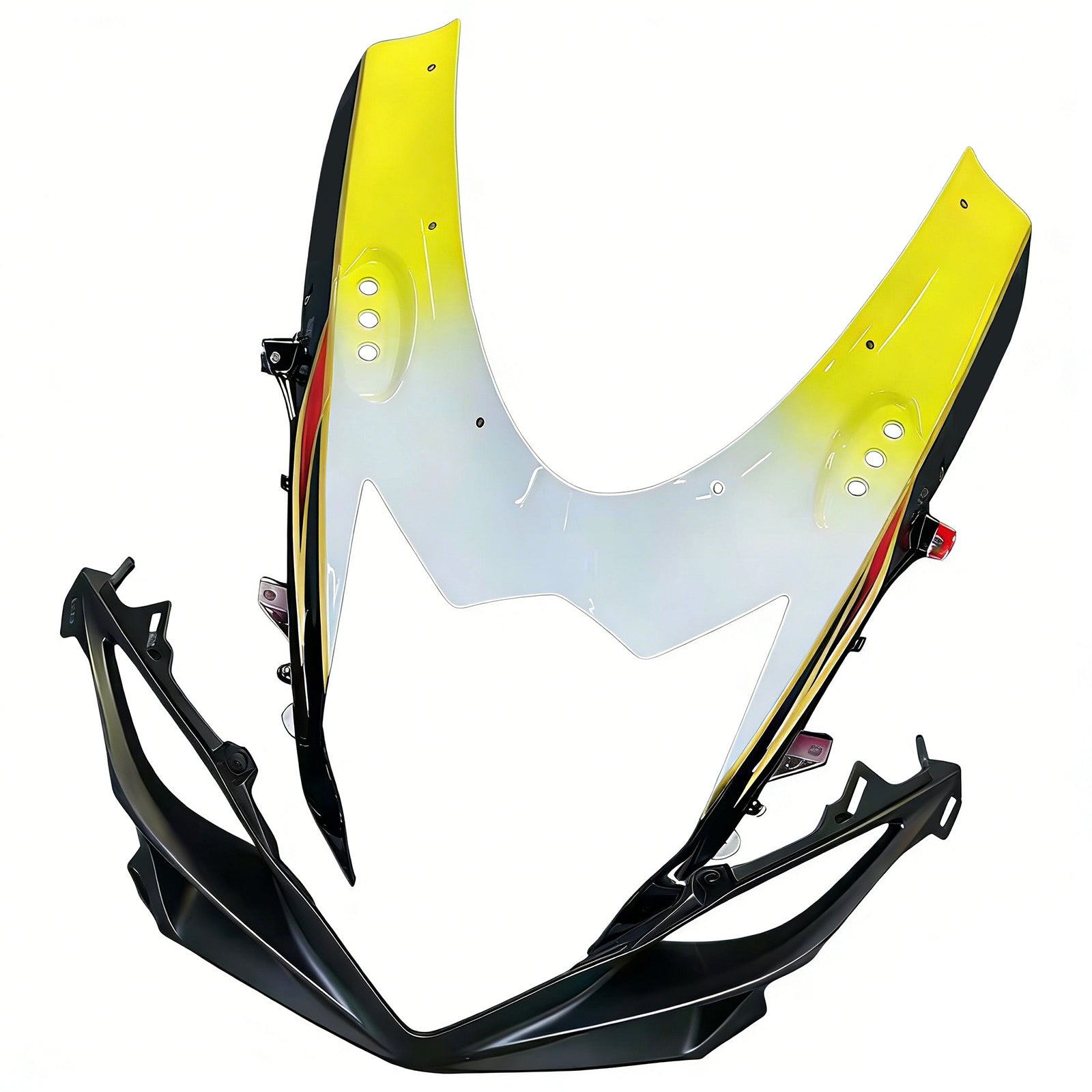 Amotopart 2011-2026 K11 GSXR 600/750 Suzuki Preto&WKit de carenagem branca