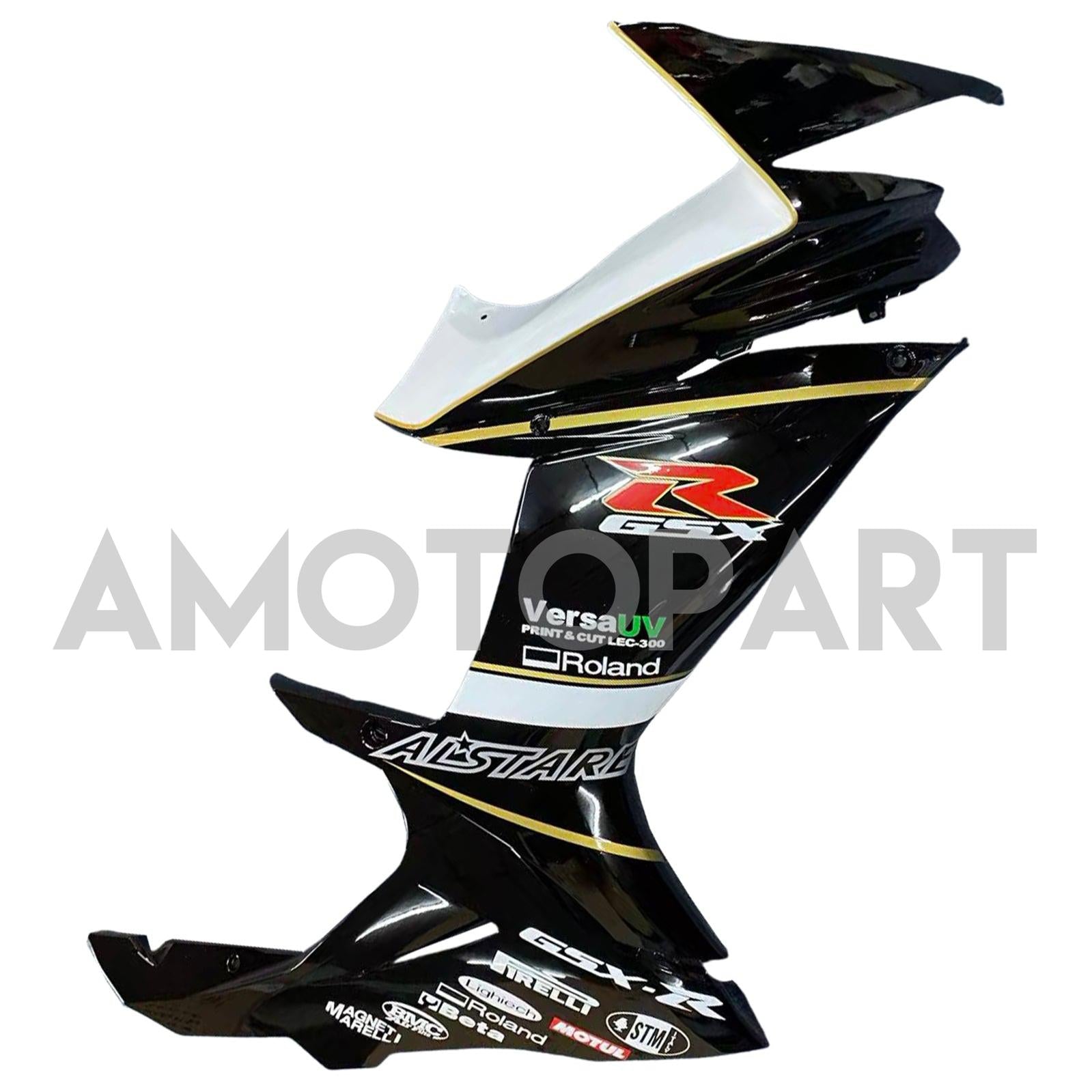 Amotopart 2011-2025 K11 GSXR 600/750 Suzuki Black&White Fairing Kit