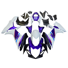 Amotopart 2011-2024 K11 GSXR 600/750 Suzuki Blue&White Style3 Fairing Kit