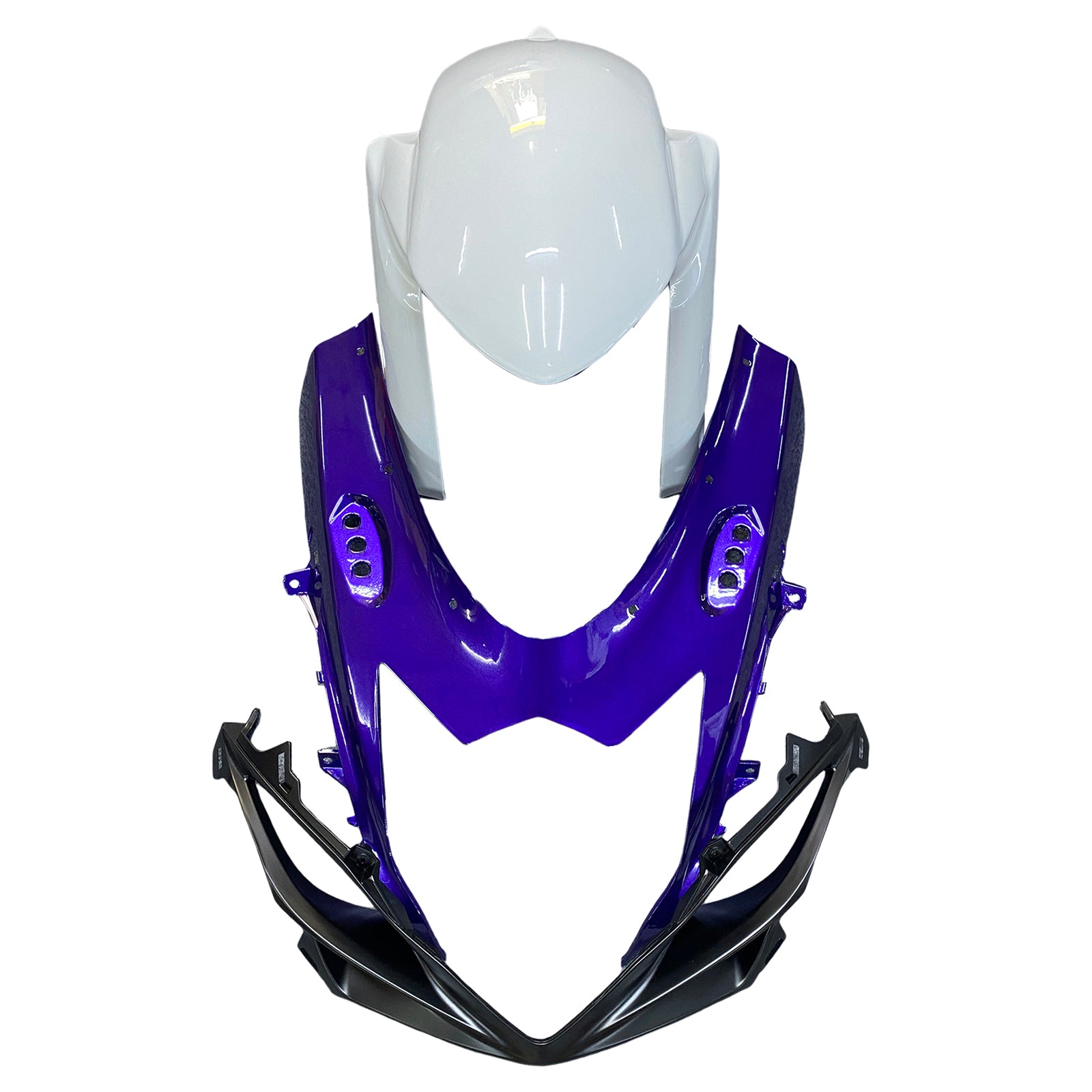 Amotopart 2011-2026 K11 GSXR 600/750 Suzuki Blau&Wweißes Style3 Verkleidungsset