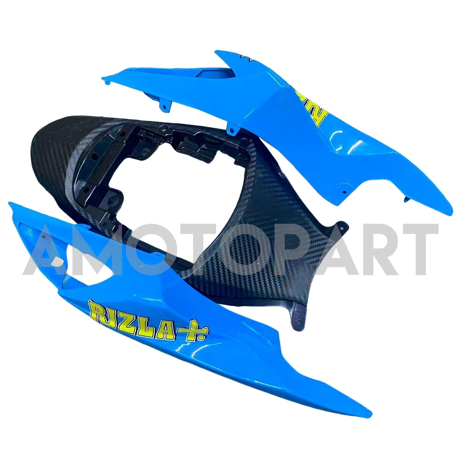 Amotopart 2011-2025 K11 GSXR 600/750 Suzuki Blue mit gelbem Akzentverkaufskit
