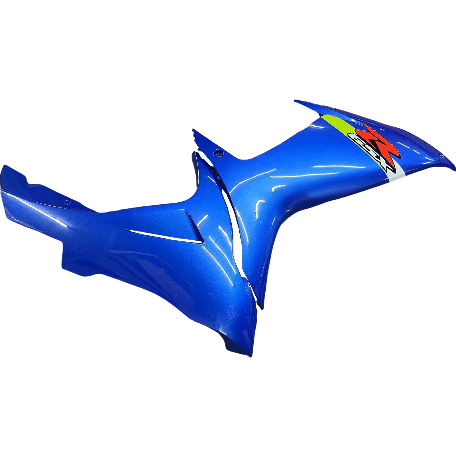 Amotopart 2011-2026 K11 GSXR 600/750 Suzuki Blue with Neon Yellow Accenter Fairing Kit